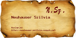 Neuhauser Szilvia névjegykártya